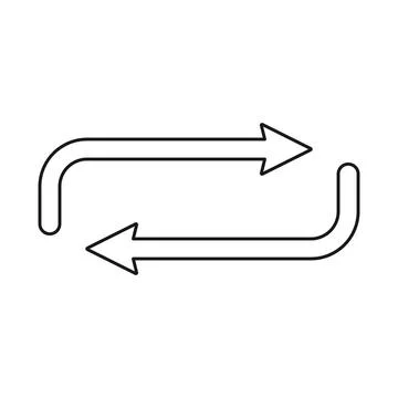 Repeat Button Vector Icon Stock Illustration