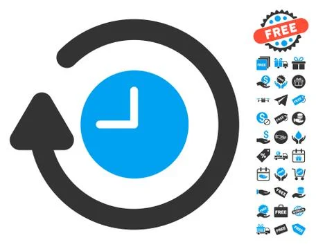 Repeat Clock Icon With Free Bonus イラスト素材