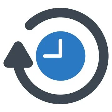 Repeat Clock Icon 스톡 일러스트
