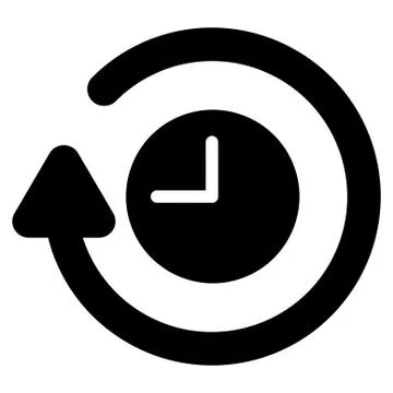 Repeat Clock Icon Stock Illustration