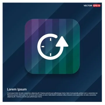 Repeat Clock Icon Stock Illustration