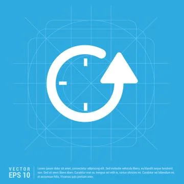 Repeat Clock Icon Stock Illustration
