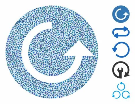 Repeat Composition Icon of Tremulant Items Stockillustratie