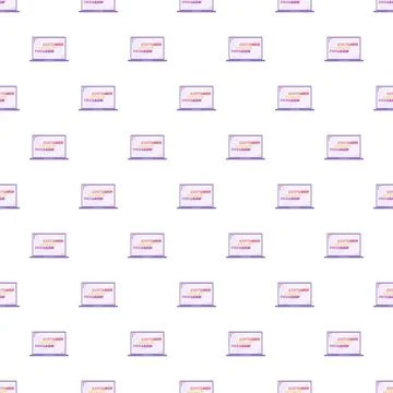 Repeat customer loyalty program digital laptop pattern イラスト素材