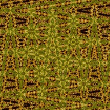 Repeat decorative design. Graphic modern pattern in ocher Stock Illustration