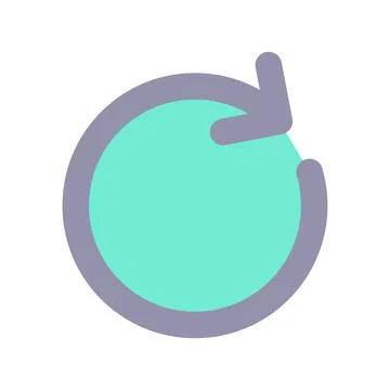 Repeat flat color ui icon イラスト素材
