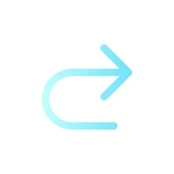 Repeat flat gradient color ui icon Illustrazione stock