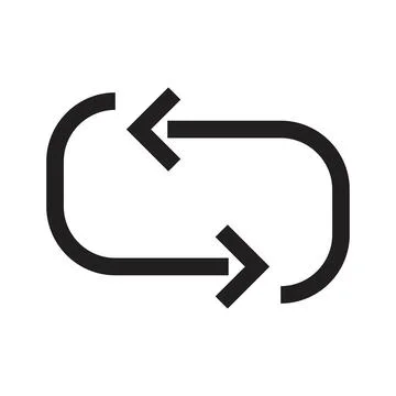 Repeat flow vector icon design template 스톡 일러스트