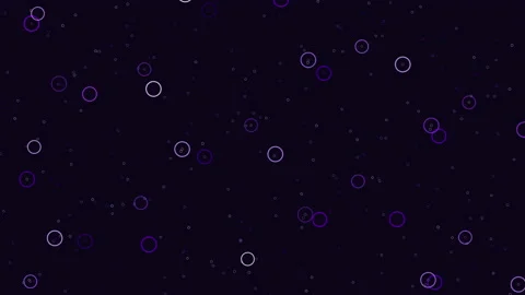 Repeat futuristic waves pattern with rainbow rings and glitters on black Stock Footage 237576202