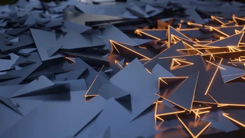 Repeat geometric cube mosaic color pattern wallpaper Stock Footage 123428732