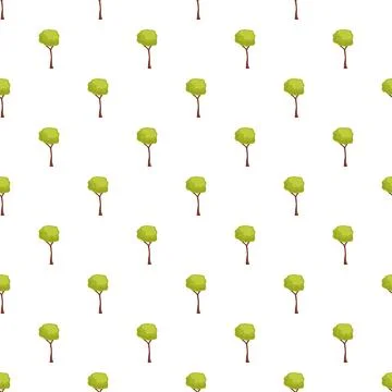Repeat green tree pattern creating natural background Stockillustratie