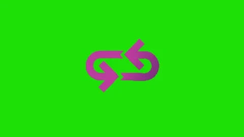 Repeat icon animation on green background 動画素材 329969832
