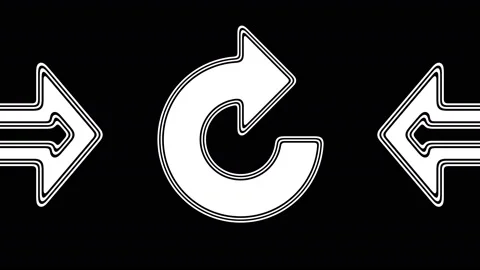 The repeat icon. Looping footage has 4K resolution. Illustration. Stock Footage 106108707