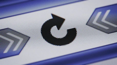 Repeat icon on the screen. Looping. Stock Footage 41317083