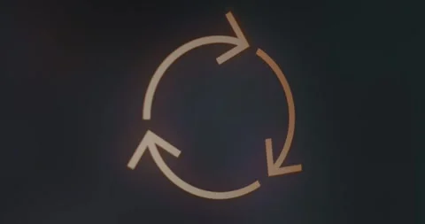 Repeat icon, symbol of cycles and continuous processes 動画素材 313867476