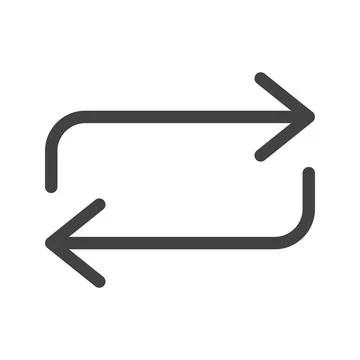 Repeat icon vector image. Stock Illustration