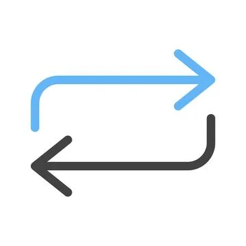 Repeat icon vector image. Stock Illustration