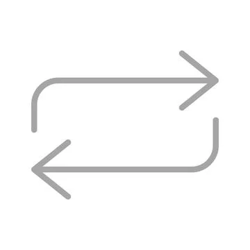 Repeat icon vector image. Stock Illustration