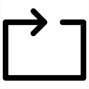 Repeat line icon vector illustration isolated on white background Stock Illustration