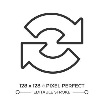 Repeat linear icon Illustrazione stock