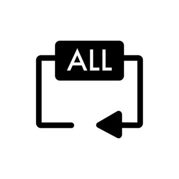 Repeat media player icon. Repeat all symbol. イラスト素材