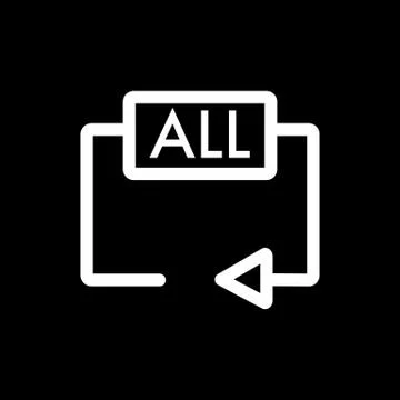 Repeat media player icon. Repeat all symbol. Stock Illustration