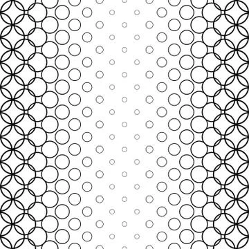 Repeat monochromatic abstract circle pattern Иллюстрация