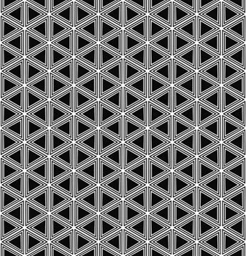 Repeat monochromatic triangle pattern Illustrazione stock