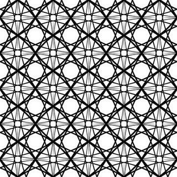 Repeat monochromatic vector curved pattern design Illustrazione stock