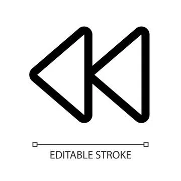 Repeat once white linear ui icon Stock Illustration