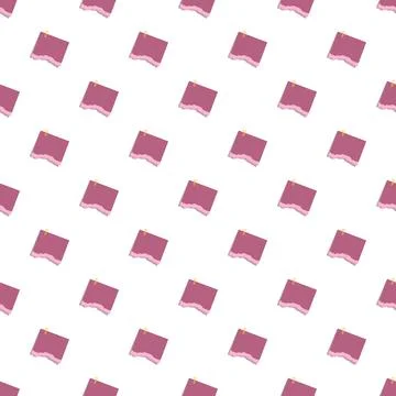 Repeat pattern of blank torn paper notes Stock Illustration