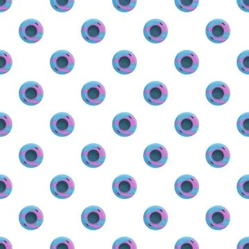 Repeat pattern of blue pink swimming rings Stock Illustration