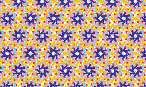 Repeat pattern of colorful. 库存插图