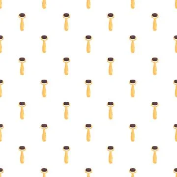Repeat pattern of cosmetic face rollers on white background イラスト素材