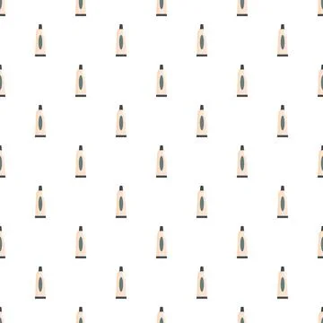 Repeat pattern of cosmetic tubes for beauty concept Stock Illustration