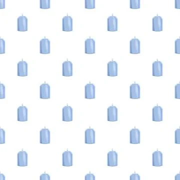 Repeat pattern featuring blue flexible spout food pouches Illustrazione stock