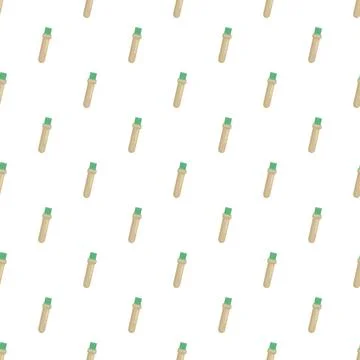 Repeat pattern of medical vials on white background Stock-Illustration