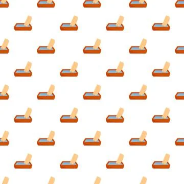 Repeat pattern offering water and food to animals Stock-Illustration