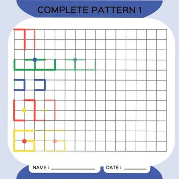 Repeat Pattern, Pazzle. Copy Picture. Special for preschool kids. Printable Kids 스톡 일러스트