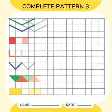 Repeat Pattern, Pazzle. Copy Picture. Special for preschool kids. Printable Kids 스톡 일러스트