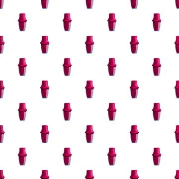 Repeat pink perfume bottle pattern seamless background Stockillustratie