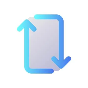Repeat pixel perfect flat gradient two-color ui icon イラスト素材