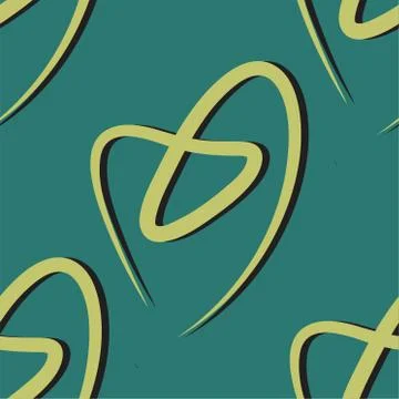 Repeat seamless pattern of happy healthy teeth with huge cheerful smiles in s Stock Illustration