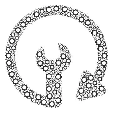 Repeat Service Composition of Cogs イラスト素材