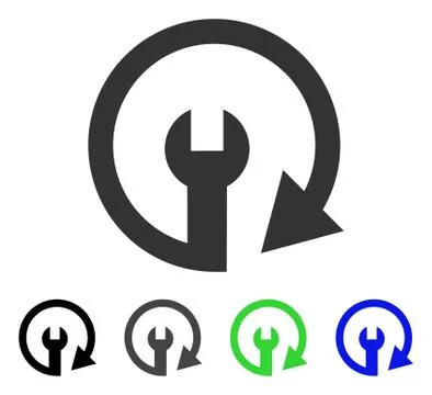 Repeat Service Flat Icon Stockillustratie