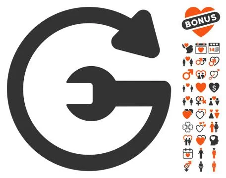 Repeat Service Icon With Bonus Stock Illustration