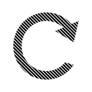 Repeat sign button. Stock Illustration