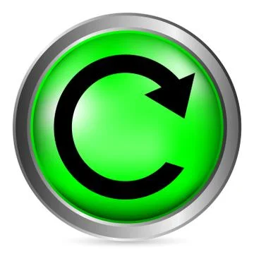 Repeat sign button Stock Illustration