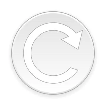 Repeat sign button. Stock Illustration