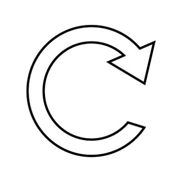 Repeat sign icon Stock Illustration